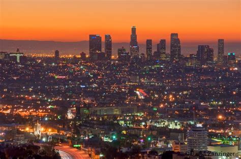 Zanzinger.com: Los Angeles Skyline Sunrise