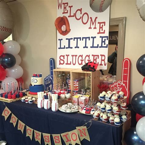 Baseball theme | Baseball baby shower theme, Baseball baby shower, Sports baby shower theme