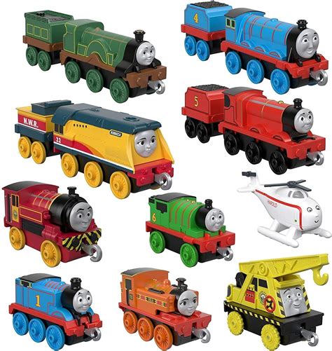 Thomas & Friends 10 Die Cast Push Along Trains - Sodor Steamies - Best Educational Infant Toys ...