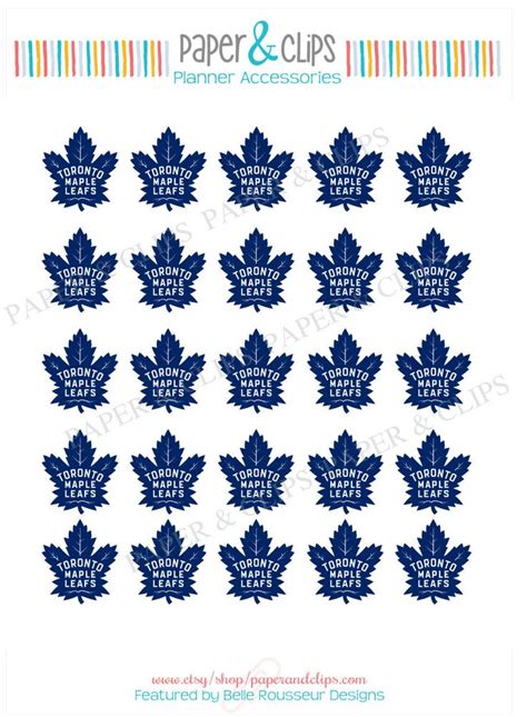 Toronto Maple Leafs Planner Stickers -Perfect for all Planners like ...