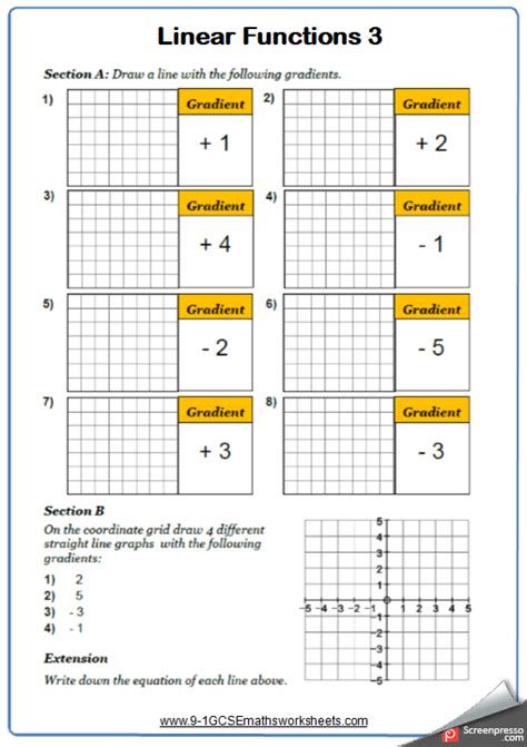 Straight Line Graphs Worksheet Practice Questions in 2020 (With images) | Line graph worksheets ...