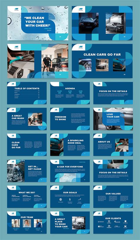 Car Wash PowerPoint Presentation Template | Powerpoint presentation ...