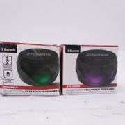Lot Of 2: Sylvania Bluetooth Diamond Speaker, Hands-Free Functions and Rechargeable Battery ...