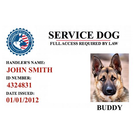 Service Dog ID Card | Service Dog and Emotional Support Animal Registration