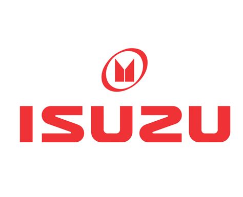 Isuzu Brand Logo Symbol With Name Red Design Japan Car Automobile ...