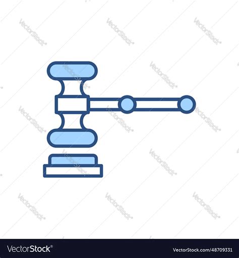 Auction gavel related icon Royalty Free Vector Image