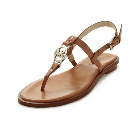 Lyst - Michael Kors Sondra Flat Sandals in Brown