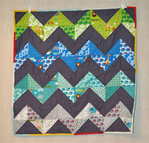 Chevron Baby Quilt Pattern by RichardQuilts on Etsy