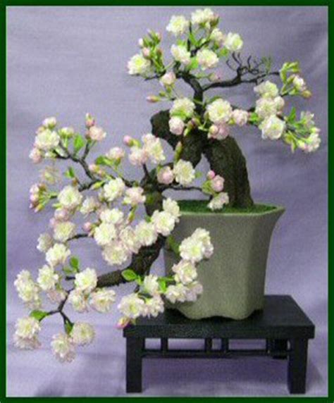 Artificial Cherry Blossom Bonsai Tree "Cascade Style"