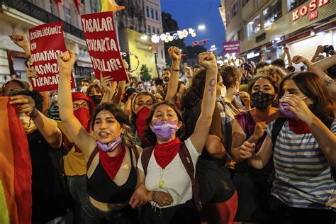 Turkey’s Exit From Convention to Protect Women Triggers Protests - Bloomberg