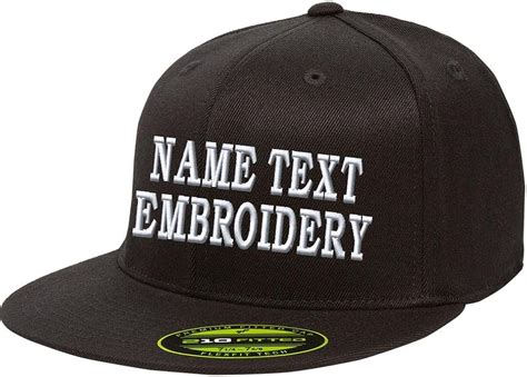 Custom Embroidery Hat Personalized Name Text Flexfit 210 Embroidered ...