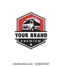 Truck Vector Logo Design Box Truck Stock Vector (Royalty Free ...