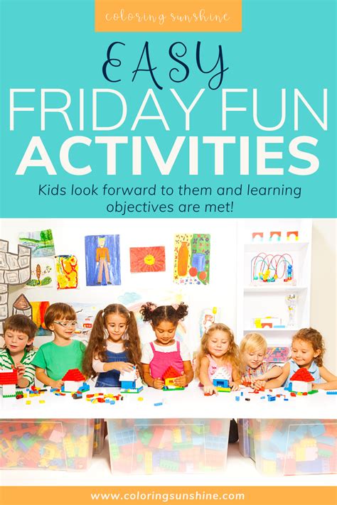 Friday fun activities for elementary school – Artofit