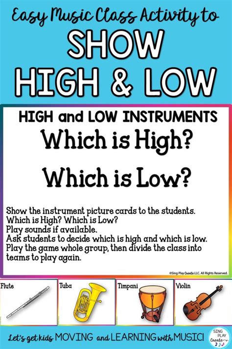 How to Teach High and Low in Music Class