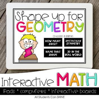 Interactive Math Games - Geometry by All Students Can Shine | TPT