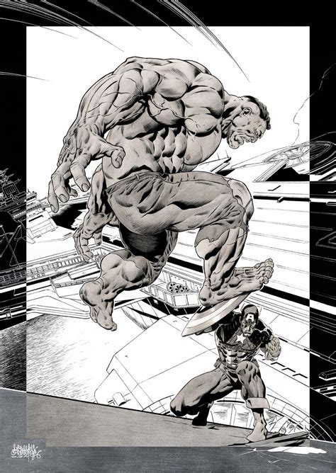 Hulk VS Captain America by garnabiuth on DeviantArt