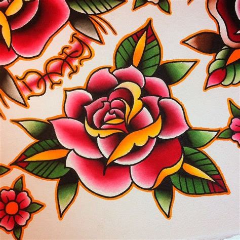 Instagram Photo Feed | Traditional rose tattoos, Old school tattoo ...