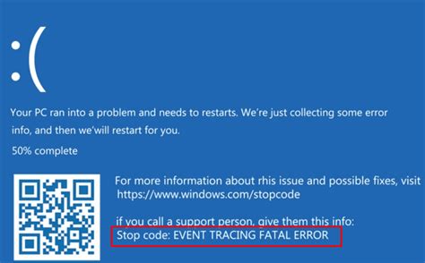 Fix: Event Tracing Fatal Error BSOD 0x0000011D in Windows 10