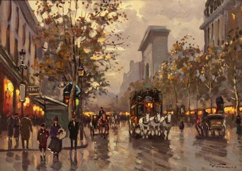 SIGNED PARIS STREET SCENE OIL PAINTING