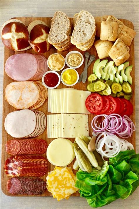 The Ultimate Build-Your-Own Sandwich Board | Food, Yummy food, Party food appetizers