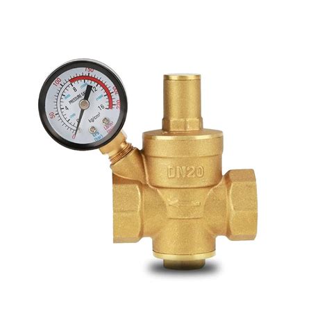 Buy Water Pressure Regulating Valve, DN20 G3/4inch Brass Water Pressure Reducing Valve 3/4 ...