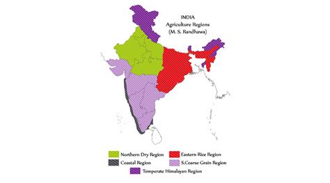 Agricultural Map Of India