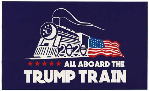 Stickers Collectibles 10Pcs Donald Trump 2020 Bumper Sticker All Aboard The Trump Train Decor ...