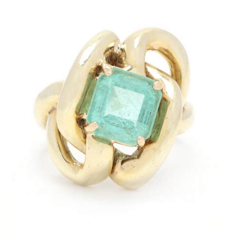 Gold and Green Beryl Ring (Lot 3195 - Luxury Accessories, Jewelry, & SilverMar 16, 2023, 10:00am)