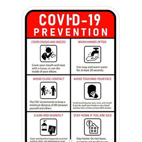 Covid-19 Safety Signs 18x12"