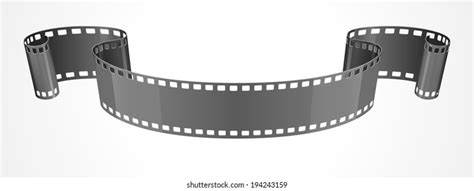 Film Strip Ribbon Vector Illustration Stock Vector (Royalty Free) 194243159 | Shutterstock