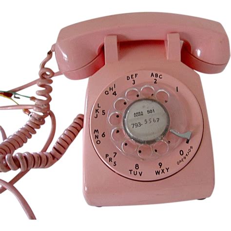 Vintage 1960's PINK Rotary Dial Telephone Bell System RETRO SOLD on Ruby Lane