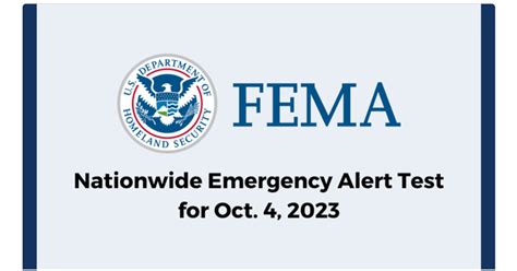 National Emergency Alert System Test Scheduled for Wednesday, Oct. 4 ...
