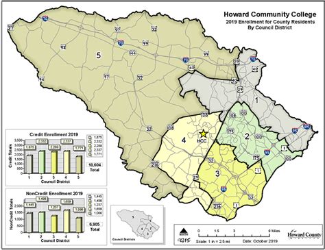 Howard County Zip Code Map – Map Vector