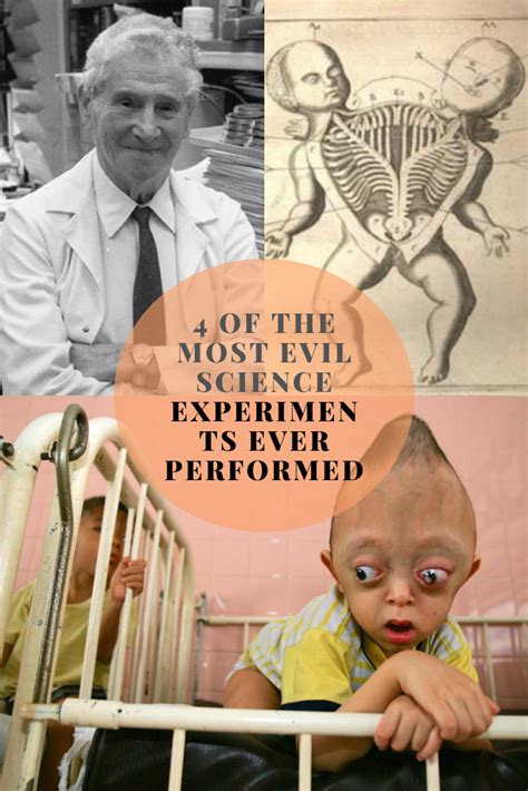 4 Of The Most Evil Science Experiments Ever Performed | Evil, Cool pins ...