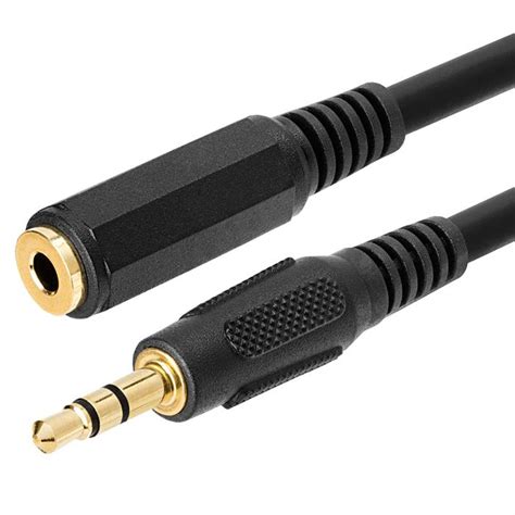 Stereo Audio Headphones Mini Plug Extension Cable – 50Feet