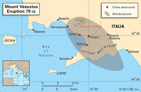 On August 24, 79 C.E., Mount Vesuvius erupted, killed thousands, and ...