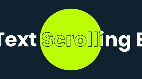 CSS3 clip-path circle() and Scrolling Text Animation Effects | Quick ...