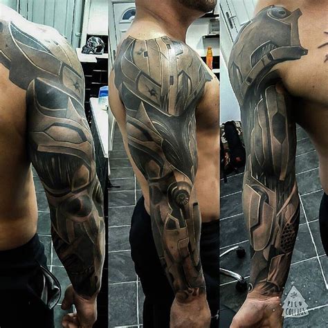 Cyborg Armor Sleeve | Best tattoo design ideas