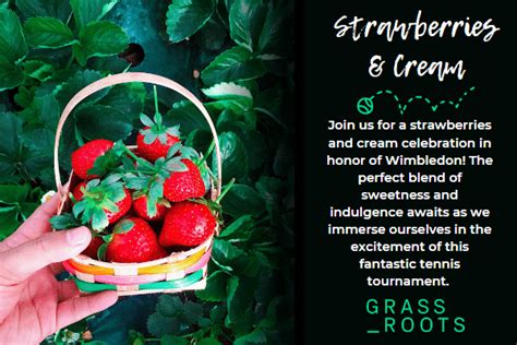 Wimbledon Strawberries and cream celebration - Grassroots