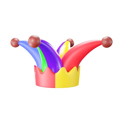 Colorful Jester Hat Icon In 3D Render. 23560836 PNG