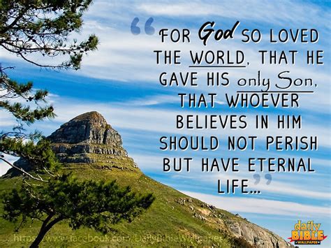 For God so loved the world | Daily Bible Wallpaper | Free Christian ...