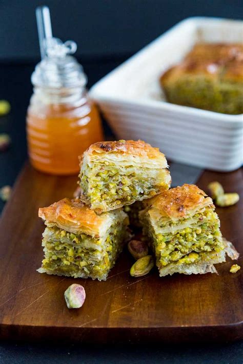 Honey Pistachio Baklava - Middle Eastern Baklava Recipe