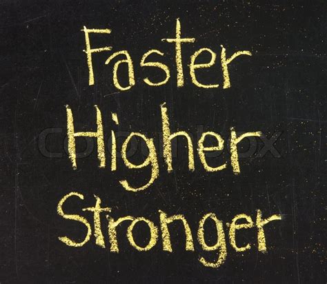 Faster, higher, stronger on a ... | Stock image | Colourbox