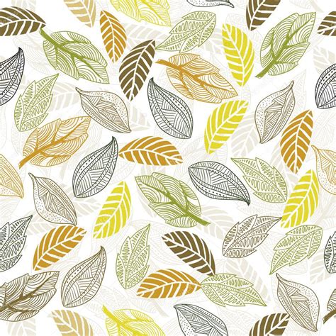 Seamless leaf pattern in vector — Stock Vector © nataliia-ku #5958066