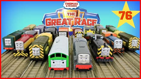 THOMAS AND FRIENDS THE GREAT RACE #76 | TRACKMASTER DIESEL ENGINES Thomas & Friends Toy Trains ...