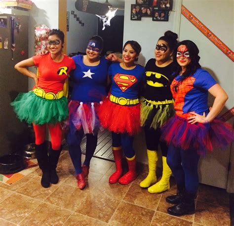 Superheroes in tutus Superhero Dress Up, Superhero Halloween Costumes, Cute Group Halloween ...