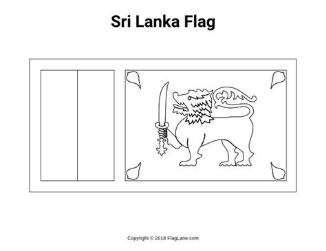 Free printable Sri Lanka flag coloring page. Download it at https ...