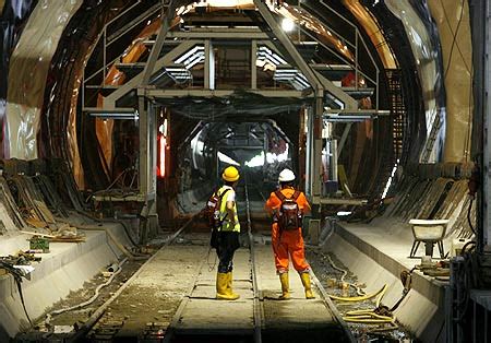 Building the world's longest train tunnel - Rediff.com Business