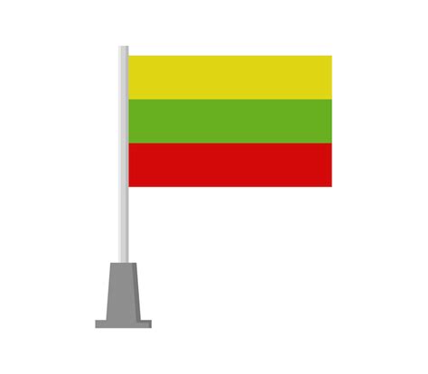 Premium Vector | Lithuanian flag