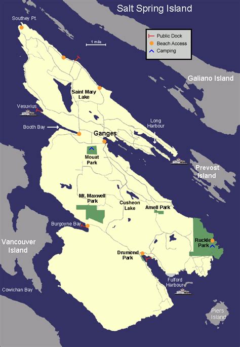 Salt Spring Island Map | The Gulf Islands Guide